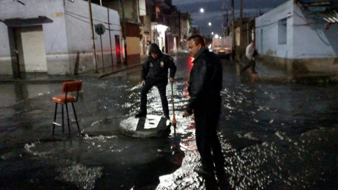 Reportan afectaciones por intensa lluvia en Huamantla